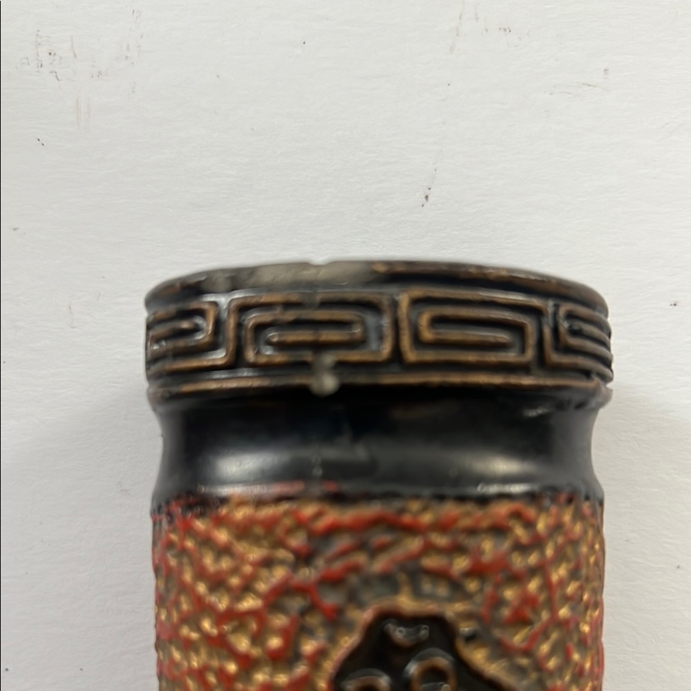 Textured Wall Sconces with Black Dragon Design - Picture 10 of 11